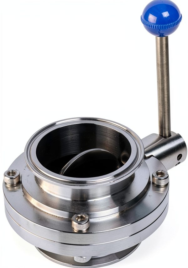 3 Inch Butterfly Valve Offabing 304 Stainless Steel Tri-Clamp-0