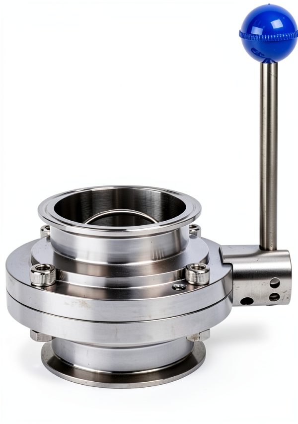 Butterfly Valve 3" Sanitary Stainless Steel Tri Clamp Butterfly Valve-0