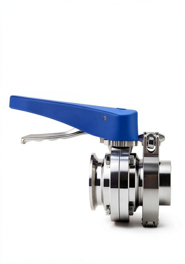 TAISHER 1PCS 304 Stainless Steel 3" Tube OD Butterfly Valve Kit 3" Tri Clamp 91MM Ferrule Flange-6