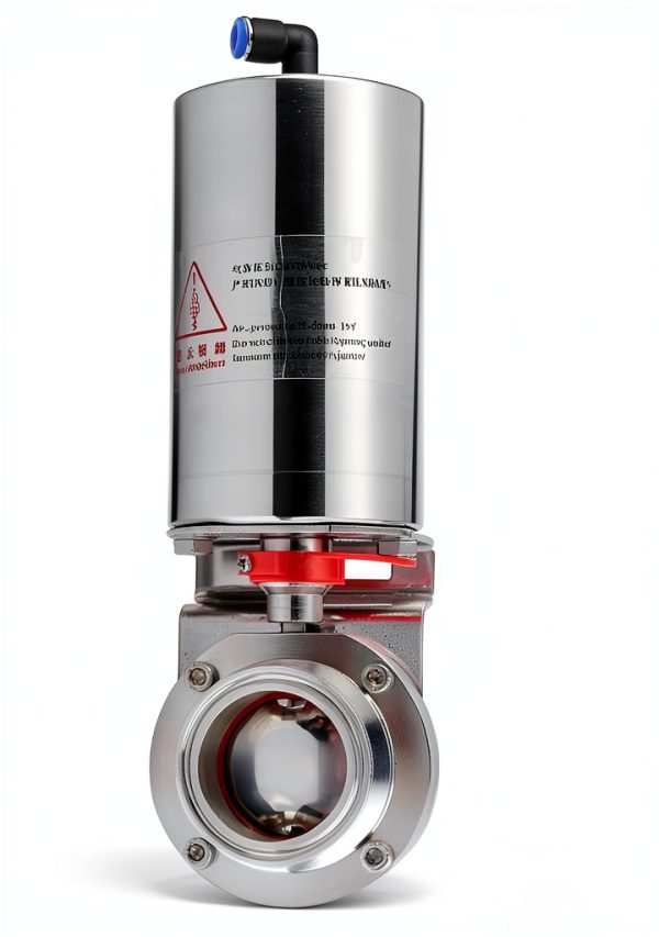 2'' Sanitary Pneumatic Butterfly Valve Ø51mm SS316 by BOKYWOX-0