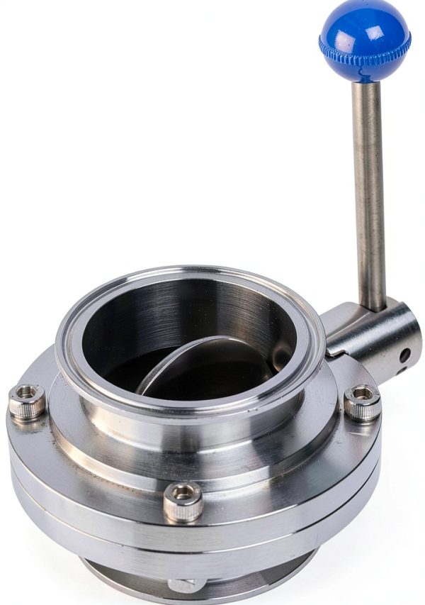 Butterfly Valve 3" Sanitary Stainless Steel Tri Clamp Butterfly Valve-1