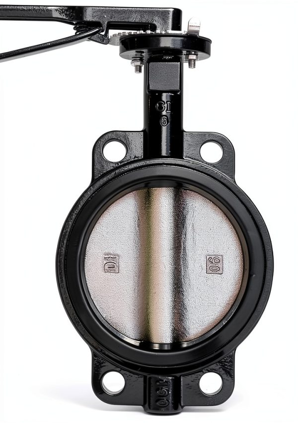 RKLO6 Cast Iron Butterfly Valve by IrrigationKing Lever EPDM Black 6in-0