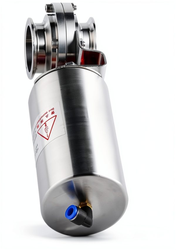 2'' Sanitary Pneumatic Butterfly Valve Ø51mm SS316 by BOKYWOX-2