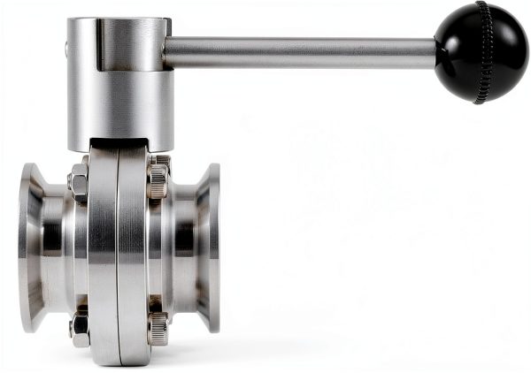 Tri Clamp Sanitary Butterfly Valve 1.5" Tube OD HAKZEON 2 Pack-1