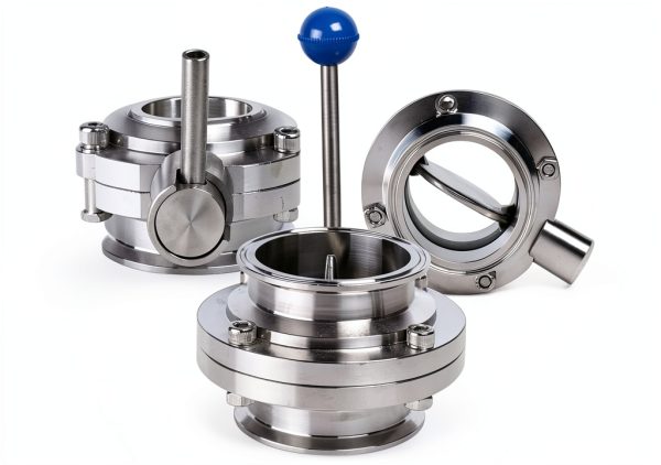 3 Inch Butterfly Valve Offabing 304 Stainless Steel Tri-Clamp-1