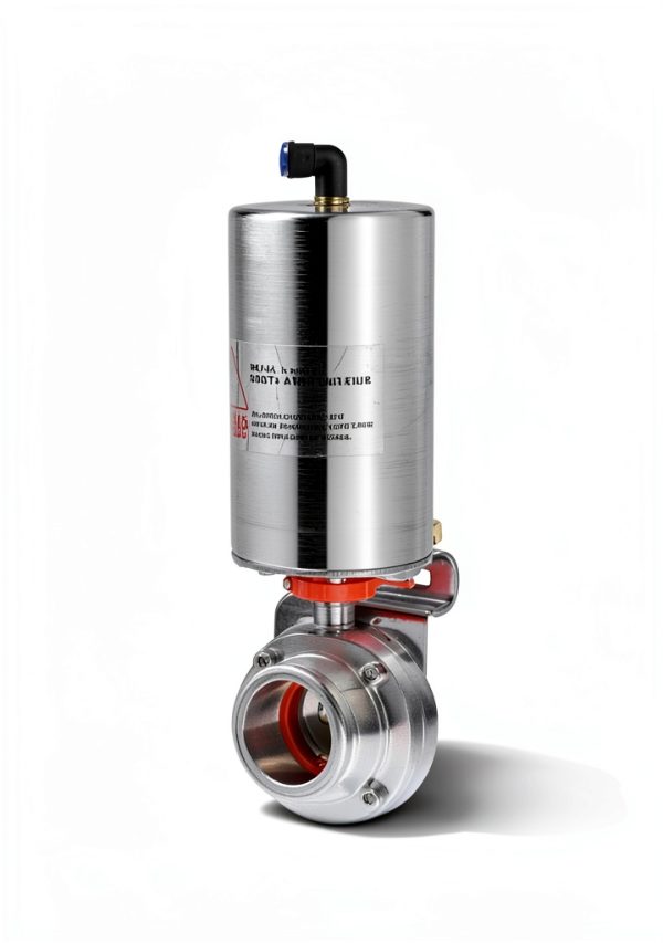 2'' Sanitary Pneumatic Butterfly Valve Ø51mm SS316 by BOKYWOX-1