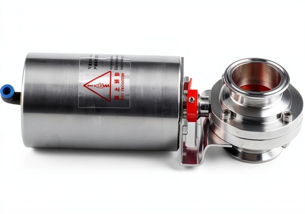 2'' Sanitary Pneumatic Butterfly Valve Ø51mm SS316 by BOKYWOX-3