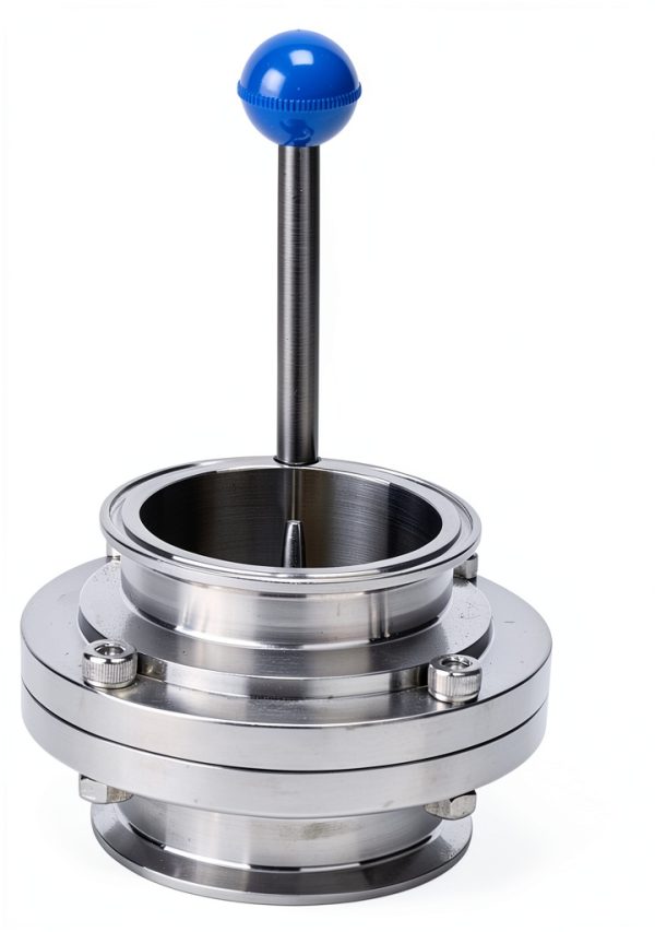 Butterfly Valve 3" Sanitary Stainless Steel Tri Clamp Butterfly Valve-2