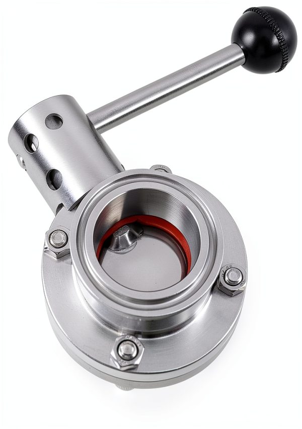 Tri Clamp Sanitary Butterfly Valve 1.5" Tube OD HAKZEON 2 Pack-3