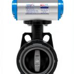 UNOX Butterfly Valve Ø250 Double Acting Pneumatic Wafer U-PVC Water-0