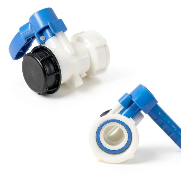 IBC Tote Valve 2.95" Coarse Thread DN50 Butterfly Adapter UMETASS-4