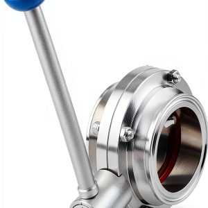 4" Stainless Steel 304 Butterfly Valve JJAMBTEQ Tri Clamp 119mm-0