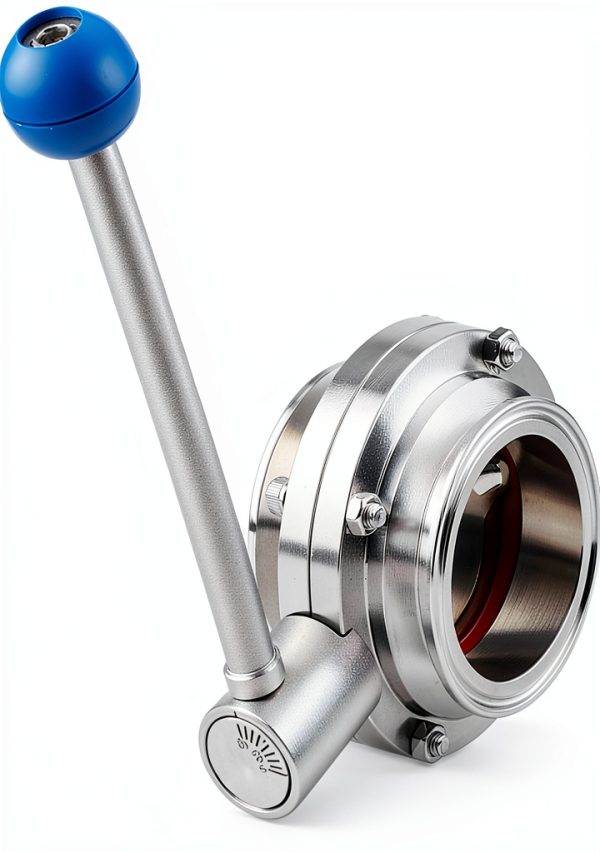 4" Stainless Steel 304 Butterfly Valve JJAMBTEQ Tri Clamp 119mm-0