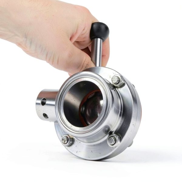 Sanitary Butterfly Valve 1.5" 2 Pack Otoolling Pull Handle 304-3
