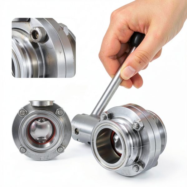 Sanitary Butterfly Valve 1.5" 2 Pack Otoolling Pull Handle 304-2