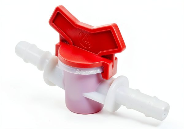 OSVJE 3/8 ID hose barbed ball valve Stable Plastic Leak-Free White-1